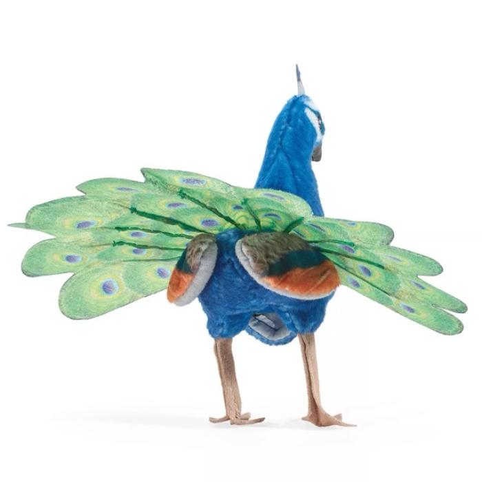 Folkmanis Fingerpuppe Mini Peacock / Mini Pfau 8017